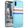 image:imageCasely iPhone Xs Max Case  Scribble Me That  Crayola Rainbow Pencil  Classic Ultra Slim DesignTeal Rainbow Stripes Color Block