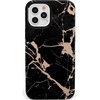 Cracked Rose Gold Black Marble