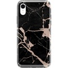 Cracked Rose Gold Black Marble