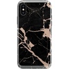 Cracked Rose Gold Black Marble