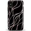 Black and Gold Metallic Waves