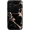Cracked Rose Gold Black Marble