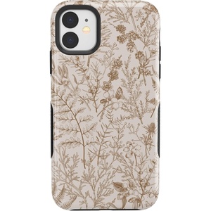 image:imageCasely iPhone 11 Case  Vida y Muerte  Frida Kahlo Dotted Skull  Bold Protective DesignBeige Garden  Neutral Floral