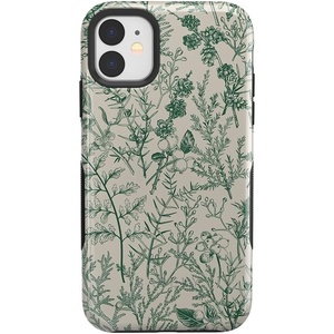 image:imageCasely iPhone 11 Case  Vida y Muerte  Frida Kahlo Dotted Skull  Bold Protective DesignSage Garden  Green Floral