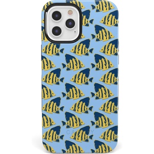image:imageCasely iPhone 11 Pro Case  Scribble Me that  Crayola Rainbow Pencil  Bold Protective DesignSomethings Fishy Navy Blue  Yellow Fish