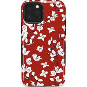 image:imageCasely iPhone 11 Pro Max Case  Outside the Lines  Crayola Marker  Bold Protective DesignRed Cherry Blossom Floral