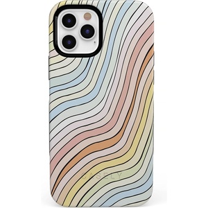 image:imageCasely iPhone 11 Pro Max Case  Outside the Lines  Crayola Marker  Bold Protective DesignRide The Wave  Pastel Rainbow Lined