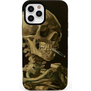 image:imageCasely iPhone 11 Pro Max Case  Outside the Lines  Crayola Marker  Bold Protective DesignVan Gogh  Skull of a Skeleton with Burning Cig