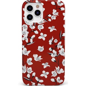 image:imageCasely iPhone 11 Pro Max Case  Scribble Me that  Crayola Rainbow Pencil  Classic Ultra Slim DesignFloral Forest  Red Cherry Blossom Floral