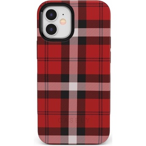image:imageCasely iPhone 12 Mini Case  Sneaky Monkeys  Frida Kahlo Jungle Floral  Bold Protective Design  Compatible with MagSafeAs if  Red Plaid