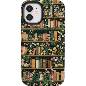 image:imageCasely iPhone 12 Mini Case  Sneaky Monkeys  Frida Kahlo Jungle Floral  Bold Protective Design  Compatible with MagSafeBook Nook  Floral Library