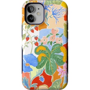 image:imageCasely iPhone 12 Mini Case  Sneaky Monkeys  Frida Kahlo Jungle Floral  Bold Protective Design  Compatible with MagSafeBotanical Blooms  Floral Patchwork