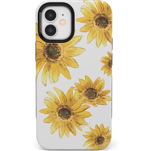 image:imageCasely iPhone 12 Mini Case  Sneaky Monkeys  Frida Kahlo Jungle Floral  Bold Protective Design  Compatible with MagSafeBright Yellow Sunflowers Floral