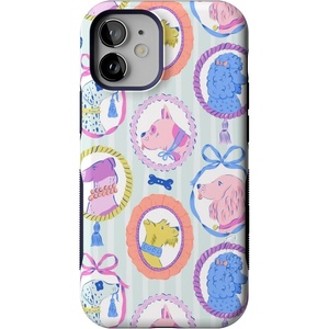image:imageCasely iPhone 12 Mini Case  Sneaky Monkeys  Frida Kahlo Jungle Floral  Bold Protective Design  Compatible with MagSafeChateau Pups  French Dog