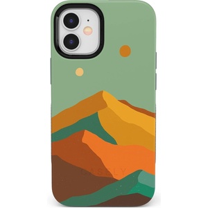 image:imageCasely iPhone 12 Mini Case  Sneaky Monkeys  Frida Kahlo Jungle Floral  Bold Protective Design  Compatible with MagSafeEndless Peaks  Colorblock Mountain