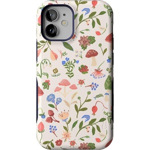 image:imageCasely iPhone 12 Mini Case  Sneaky Monkeys  Frida Kahlo Jungle Floral  Bold Protective Design  Compatible with MagSafeGarden Party  Mushroom Floral