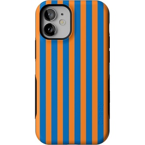 image:imageCasely iPhone 12 Mini Case  Sneaky Monkeys  Frida Kahlo Jungle Floral  Bold Protective Design  Compatible with MagSafeGo New York  Blue  Orange Stripes