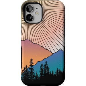 image:imageCasely iPhone 12 Mini Case  Sneaky Monkeys  Frida Kahlo Jungle Floral  Bold Protective Design  Compatible with MagSafeGolden Hour  Mountain Sunset