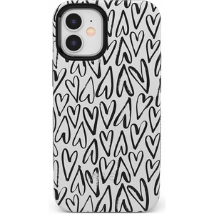 image:imageCasely iPhone 12 Mini Case  Sneaky Monkeys  Frida Kahlo Jungle Floral  Bold Protective Design  Compatible with MagSafeHeart Throb  Endless Hearts