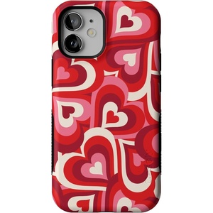 image:imageCasely iPhone 12 Mini Case  Sneaky Monkeys  Frida Kahlo Jungle Floral  Bold Protective Design  Compatible with MagSafeLove Song Remix  Ombre Hearts