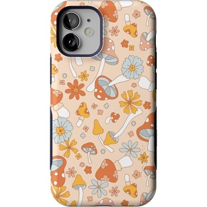 image:imageCasely iPhone 12 Mini Case  Sneaky Monkeys  Frida Kahlo Jungle Floral  Bold Protective Design  Compatible with MagSafeMushroom Magic  Retro Floral