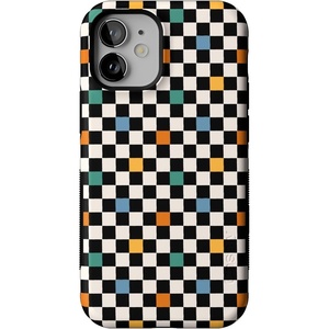 image:imageCasely iPhone 12 Mini Case  Sneaky Monkeys  Frida Kahlo Jungle Floral  Bold Protective Design  Compatible with MagSafeOld Skool  Retro Checkerboard