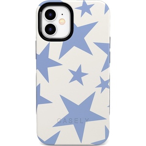 image:imageCasely iPhone 12 Mini Case  Sneaky Monkeys  Frida Kahlo Jungle Floral  Bold Protective Design  Compatible with MagSafeStars Align  Blue  White Stars
