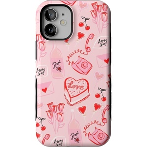 image:imageCasely iPhone 12 Mini Case  Sneaky Monkeys  Frida Kahlo Jungle Floral  Bold Protective Design  Compatible with MagSafeThats Amore  Valentines