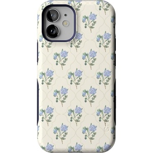 image:imageCasely iPhone 12 Mini Case  Sneaky Monkeys  Frida Kahlo Jungle Floral  Bold Protective Design  Compatible with MagSafeVintage Garden  Blue Hydrangea