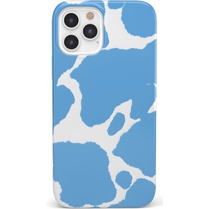 image:imageCasely iPhone 12 Pro Max Case  Scribble Me that  Crayola Rainbow Pencil  Classic Ultra Slim DesignCurrent MOOd  Light Blue Cow Print