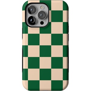 image:imageCasely iPhone 13 Pro Case  Find Your Muse  Frida Kahlo Portrait  Bold Protective Design  Compatible with MagSafeFit Check  Green Checkerboard