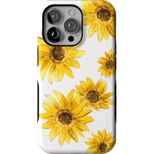 image:imageCasely iPhone 13 Pro Case  Find Your Muse  Frida Kahlo Portrait  Bold Protective Design  Compatible with MagSafeGolden Garden  Yellow Sunflower