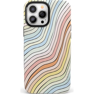 image:imageCasely iPhone 13 Pro Case  Find Your Muse  Frida Kahlo Portrait  Bold Protective Design  Compatible with MagSafeRide The Wave  Pastel Rainbow Lined