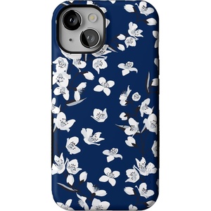 image:imageCasely iPhone 14 Case  Monets Bridge  The Met Museum  Bold Protective Design  Compatible with MagSafeFloral Forest  Navy Cherry Blossom