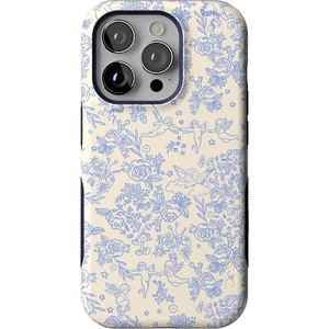 image:imageCasely iPhone 14 Pro Case  Monets Bridge  The Met Museum  Bold Protective Design  Compatible with MagSafeCupids Canvas  Periwinkle Floral