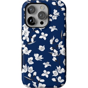 image:imageCasely iPhone 14 Pro Case  Monets Bridge  The Met Museum  Bold Protective Design  Compatible with MagSafeFloral Forest  Navy Cherry Blossom