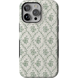 image:imageCasely iPhone 14 Pro Case  Monets Bridge  The Met Museum  Bold Protective Design  Compatible with MagSafeSage Tapestry  Floral Vines