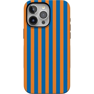 image:imageCasely iPhone 14 Pro Max Case  Monets Bridge  The Met Museum  Bold Protective Design  Compatible with MagSafeGo New York  Blue  Orange Stripes