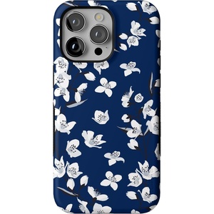 image:imageCasely iPhone 15 Pro Case  Monets Bridge  The Met Museum  Bold Protective Design  Compatible with MagSafeFloral Forest  Navy Cherry Blossom