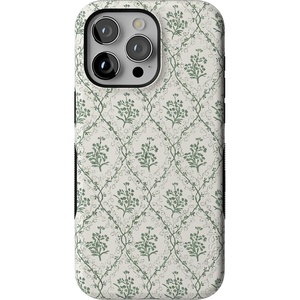 image:imageCasely iPhone 15 Pro Case  Monets Bridge  The Met Museum  Bold Protective Design  Compatible with MagSafeSage Tapestry  Floral Vines