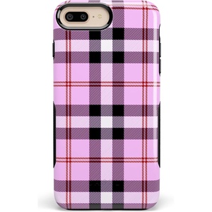 image:imageCasely iPhone 678 Plus Case  On Cloud Nine  Glitch Smiley Face  Bold Protective DesignAs if Light Purple Plaid