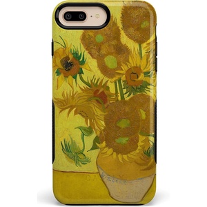 image:imageCasely iPhone 678 Plus Case  On Cloud Nine  Glitch Smiley Face  Bold Protective DesignVan Gogh  Sunflowers Floral