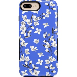 image:imageCasely iPhone 678 Plus Case  Out and About  Light Pink Floral  Bold Protective DesignBlue Cherry Blossom Floral