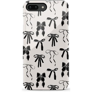 image:imageCasely iPhone 678 Plus Case  Out and About  Light Pink Floral  Bold Protective DesignGoth Girlie  Black Bows
