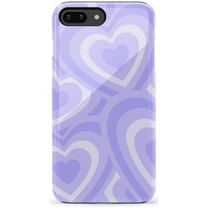 image:imageCasely iPhone 678 Plus Case  Out and About  Light Pink Floral  Bold Protective DesignLove Song  Lavender Heart