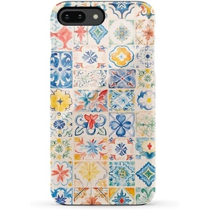 image:imageCasely iPhone 678 Plus Case  Out and About  Light Pink Floral  Bold Protective DesignTuscan Tiles  Dolce Vita