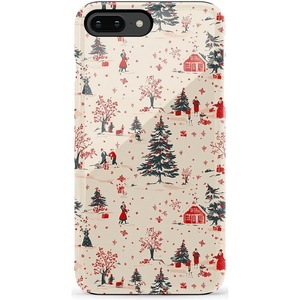image:imageCasely iPhone 678 Plus Case  Out and About  Light Pink Floral  Bold Protective DesignWinter Nostalgia  Vintage Holiday