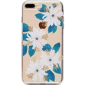 image:imageCasely iPhone 678 Plus Case  Veneta Tapestry  Grateful Dead Tie Dye  Classic Ultra Slim DesignBlue and Gold Clear Floral