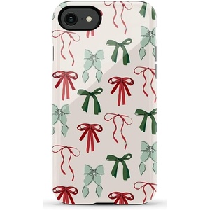 image:imageCasely iPhone SE 2020 amp 2022 Case  Id Pick You  Red Strawberry  Essential Slim DualLayer Protective DesignFestive Girlie  Holiday Bows