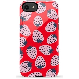 image:imageCasely iPhone SE 2020 amp 2022 Case  Id Pick You  Red Strawberry  Essential Slim DualLayer Protective DesignId Pick You  Red Strawberry